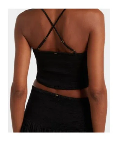 Poupette St Barth Top Palmire In Black