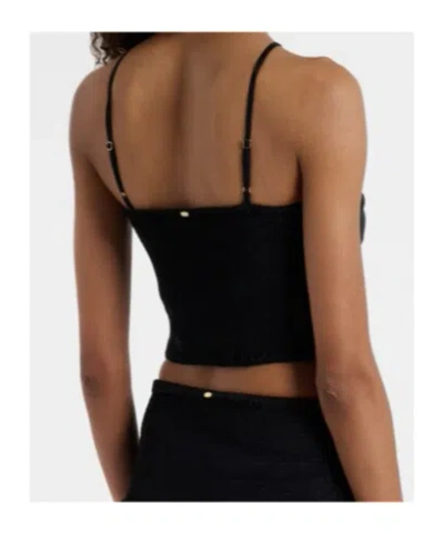 Poupette St Barth Top Palmire In Black