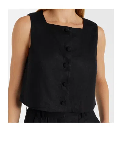 Posse Rio Sleeveless Top In Black