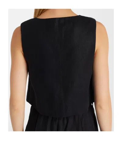Posse Rio Sleeveless Top In Black