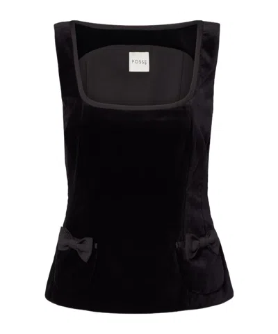 Posse Quincy Top In Black