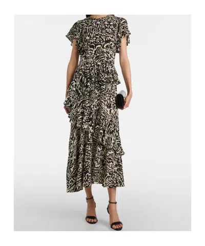 Ulla Johnson Short Sleeve Dress In Multi