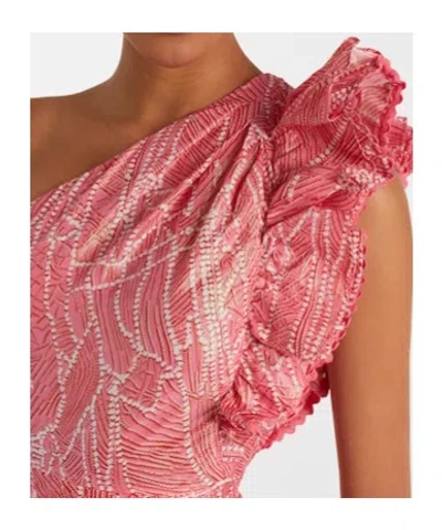 Poupette St Barth Corinne One-shoulder Mini Ruffled Dress In Multi