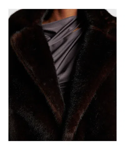 Coperni Oversized Coat In Brown