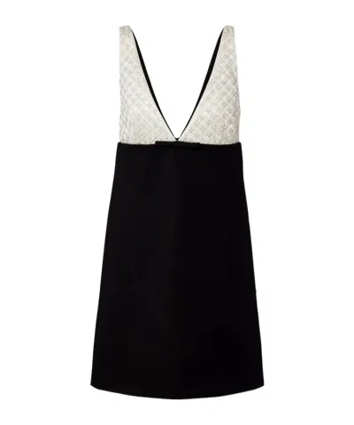 Dorothee Schumacher Emotional Essence Bow-detail Sequined Minidress In Black