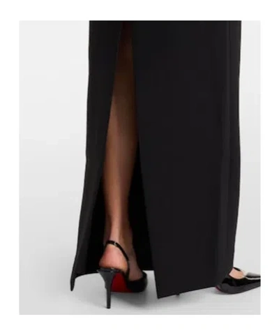Rebecca Vallance Zephyr Embellished Crepe Gown In Black