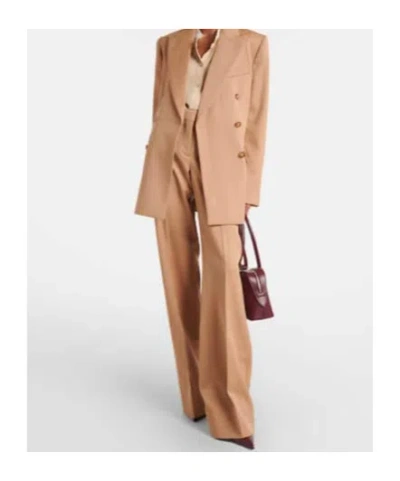 Stella Mccartney Contrast Collar Shirt Long Sleeve Pleat In Pink
