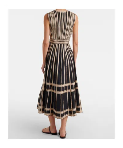 Ulla Johnson Palermo Ricrac And Grosgrain-trimmed Cotton-poplin Midi Dress In Multi
