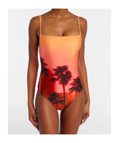Simkhai Printed Swimsuit In Multi