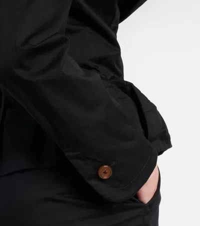 Vivienne Westwood Tailored Black Jacket With Notched Lapel And Flared Hem