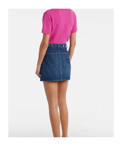 Givenchy Denim Miniskirt In Blue