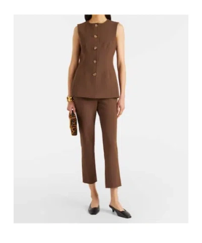 Veronica Beard Cropped Casual Pants In Multi