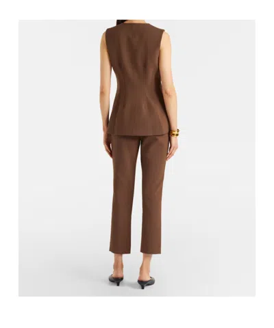 Veronica Beard Cropped Casual Pants In Multi