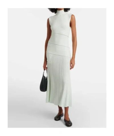 Proenza Schouler Federica Layered Ribbed-knit Midi Dress In White