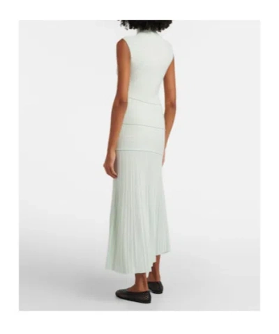 Proenza Schouler Federica Layered Ribbed-knit Midi Dress In White