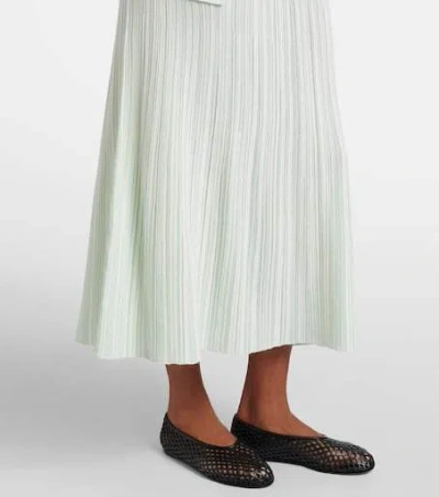 Proenza Schouler Federica Layered Ribbed-knit Midi Dress In White