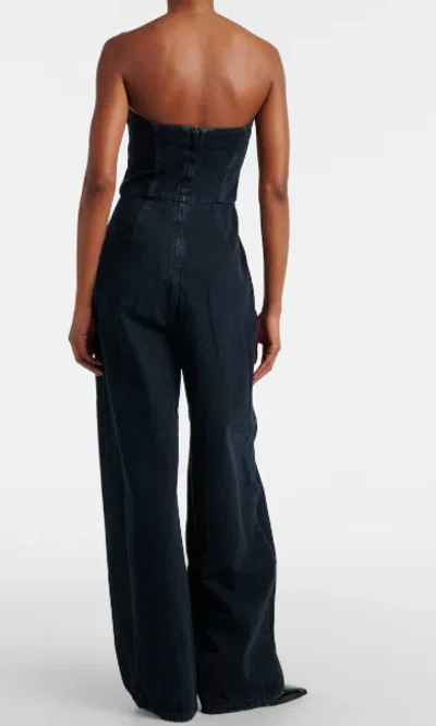Agolde Agyness Strapless Jumpsuit In Illusion In Black