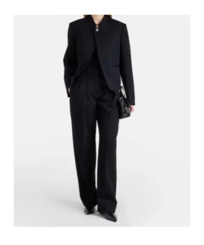 Jil Sander Wool Blazer Structured Silhouette Cropped Design In Black