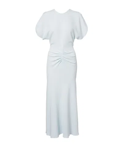 Victoria Beckham Pleated Dress In White