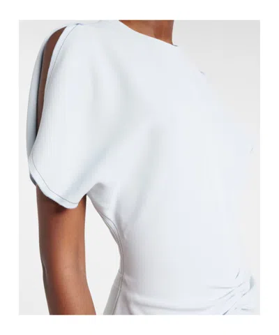 Victoria Beckham Pleated Dress In White