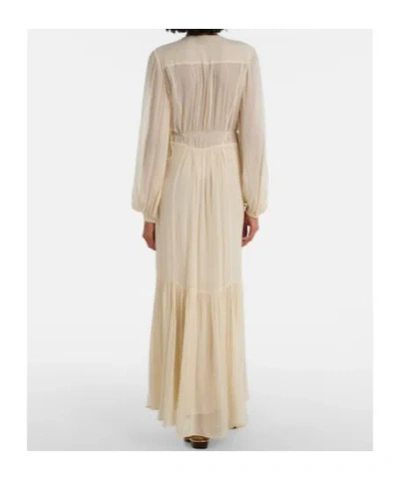 Isabel Marant Étoile Briane Gathered Muslin Maxi Dress In Neutral