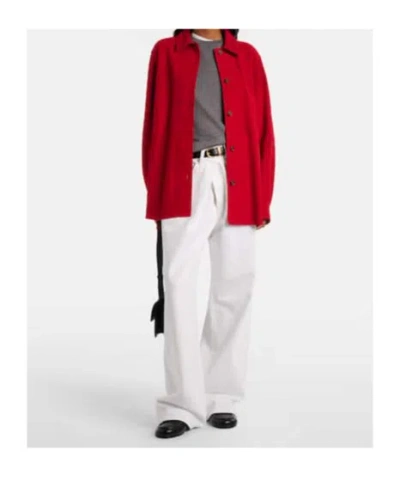 Agolde Vana Fold Wide-leg Jeans In White