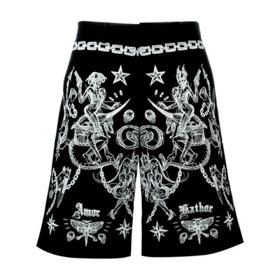 Shop Givenchy Tattoo Print Bermuda Shorts