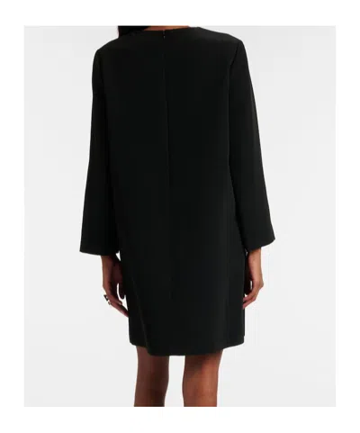 Joseph Bixio Sequined Satin Twill Minidress In Black