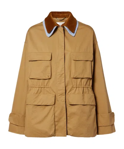 Dorothee Schumacher Cotton Casual Jacket In Brown