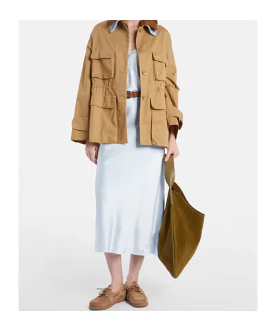Dorothee Schumacher Cotton Casual Jacket In Brown