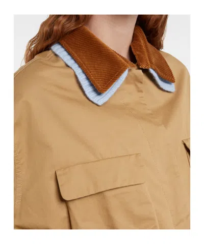 Dorothee Schumacher Cotton Casual Jacket In Brown