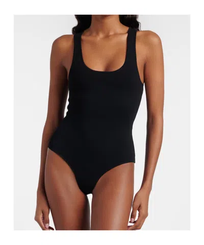 Entire Studios Compressed Bodysuit In Black