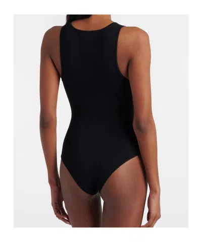 Entire Studios Compressed Bodysuit In Black