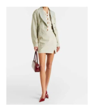 Vivienne Westwood Embroidered-logo Crop-length Cardigan In White