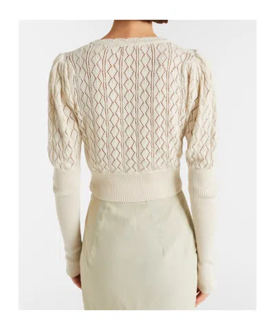 Vivienne Westwood Embroidered-logo Crop-length Cardigan In White