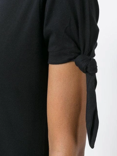 Shop Jw Anderson Knot Detail T-shirt - Black