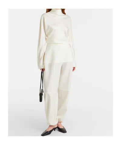 Rohe Virgin Wool Balloon Pants In White