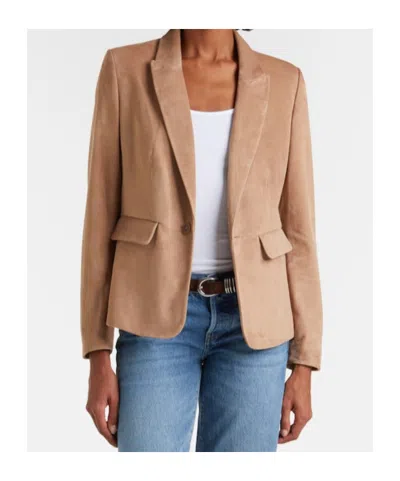 Frame Single-breasted Suit Jacket In Brown