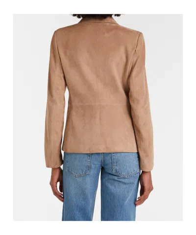 Frame Single-breasted Suit Jacket In Brown
