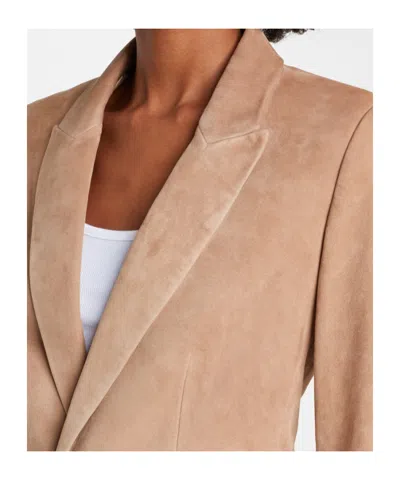 Frame Single-breasted Suit Jacket In Brown