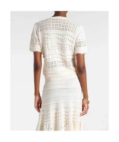 Ulla Johnson Openwork Knit Cardigan In Multi