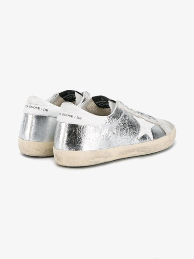 Shop Golden Goose Metallic Superstar Sneakers