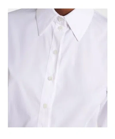 Stella Mccartney Womens Pure White Peplum-waist Tailored Cotton Shirt