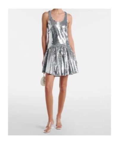 Simone Rocha Sequined Minidress In Silver