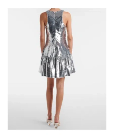 Simone Rocha Sequined Minidress In Silver