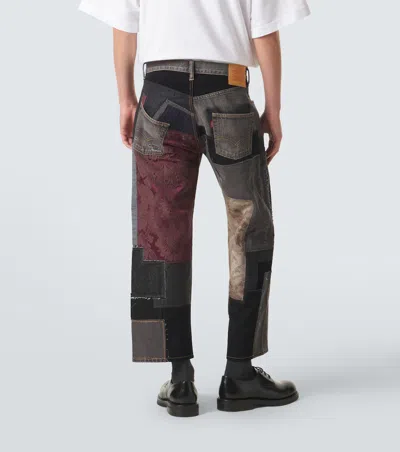Junya Watanabe Men S Levi's Patchwork Denim Pants In Black