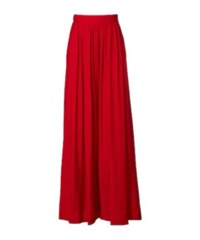 Ralph Lauren Vannesa Satin Wide-leg Pant In Bright Red