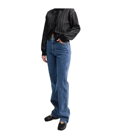 Khaite Belt Loop Jeans In Multi