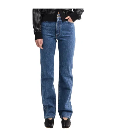 Khaite Belt Loop Jeans In Multi