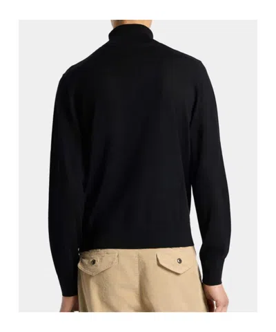 Dsquared2 Virgin Wool Turtleneck Sweater In Black